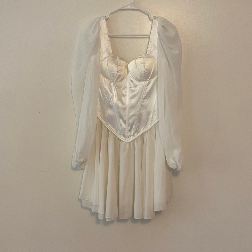 Silky white dress from Miss ord